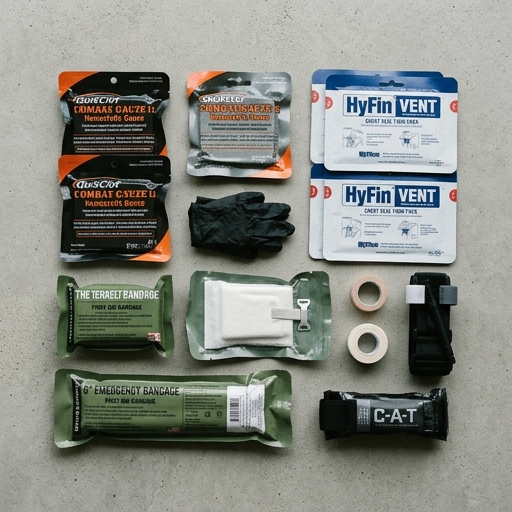 Hemostatics, chest seals & bandages